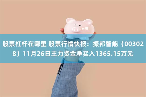 股票杠杆在哪里 股票行情快报：振邦智能（003028）11月